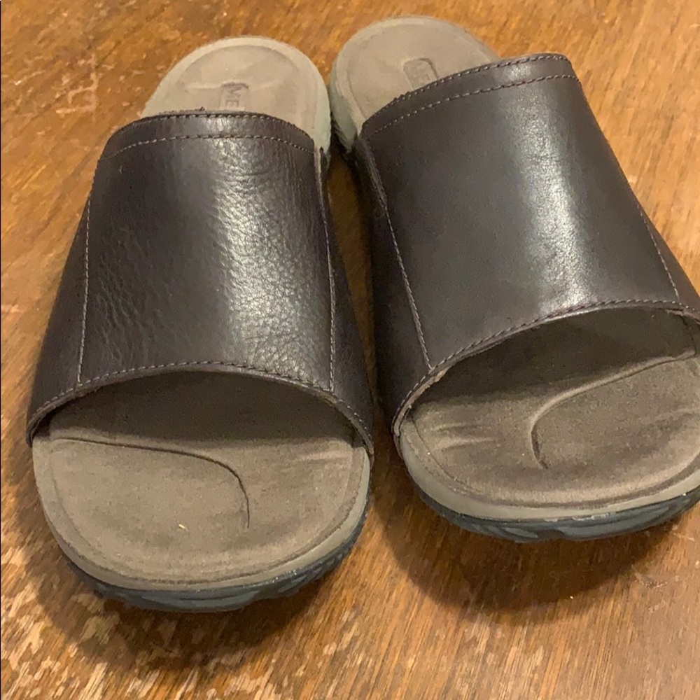 Merrell leather slides/sandals